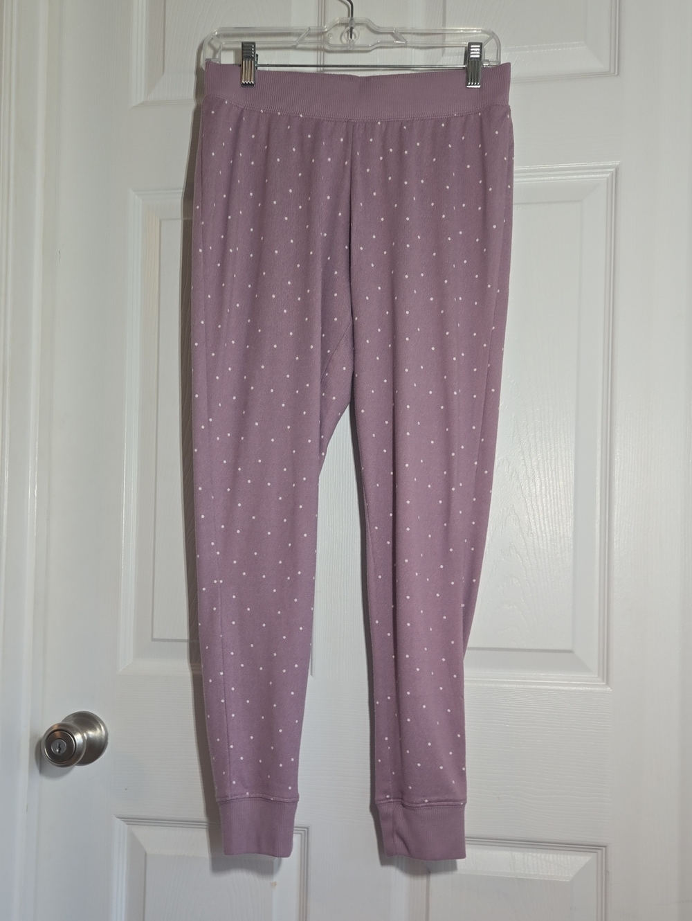 Stars Above Mauve Purple Dot Lounge Joggers Size Medium